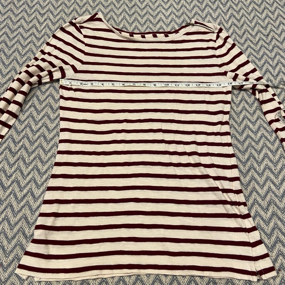 Loft Cotton Long Sleeve Top Medium - Picture 6 of 7